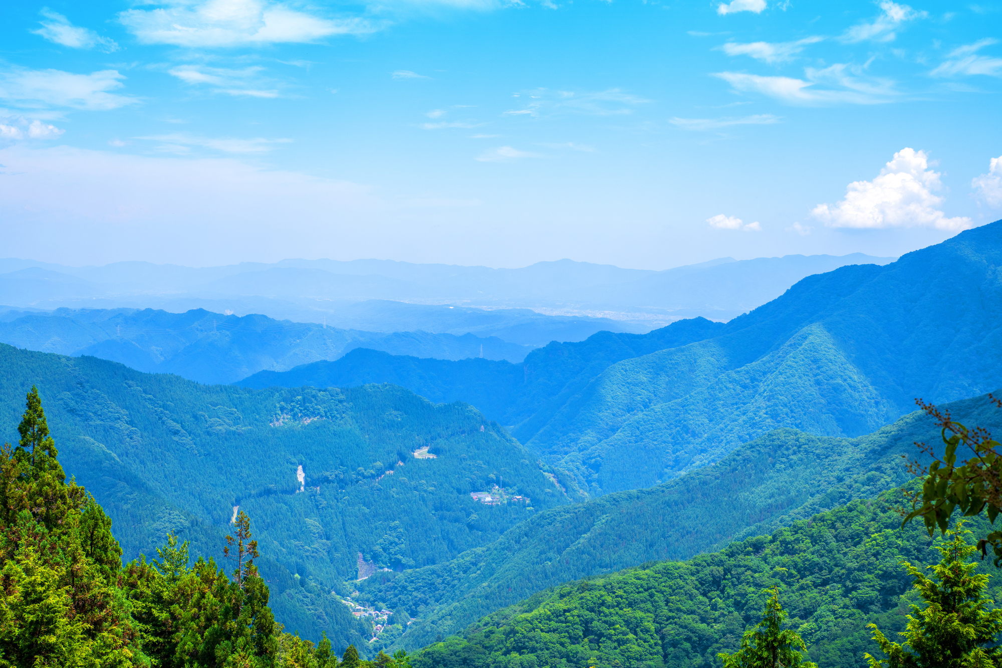 三峯神社奥宮遥拝殿からの景色