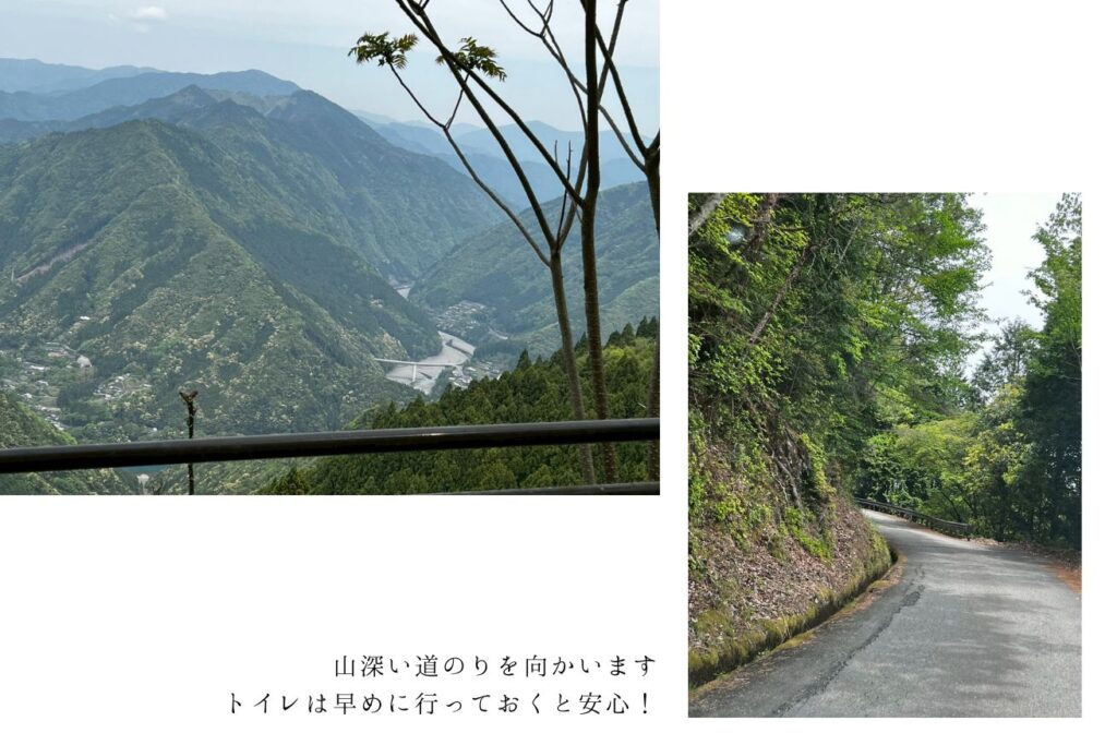 玉置神社までの国道